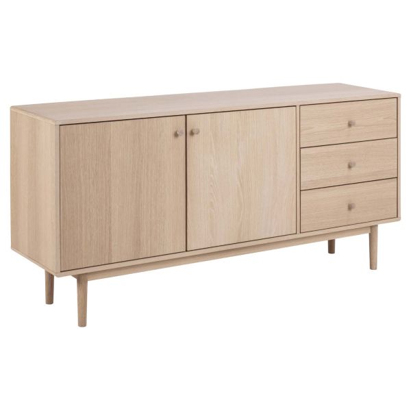 Комод ASTON 160x40x75см, белый дуб