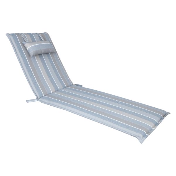 Lamamistooli kate WICKER 55x195x3cm, hall-beež triip 
