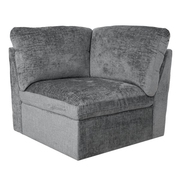 Modular sofa SAMOA 1-seater corner section, grey