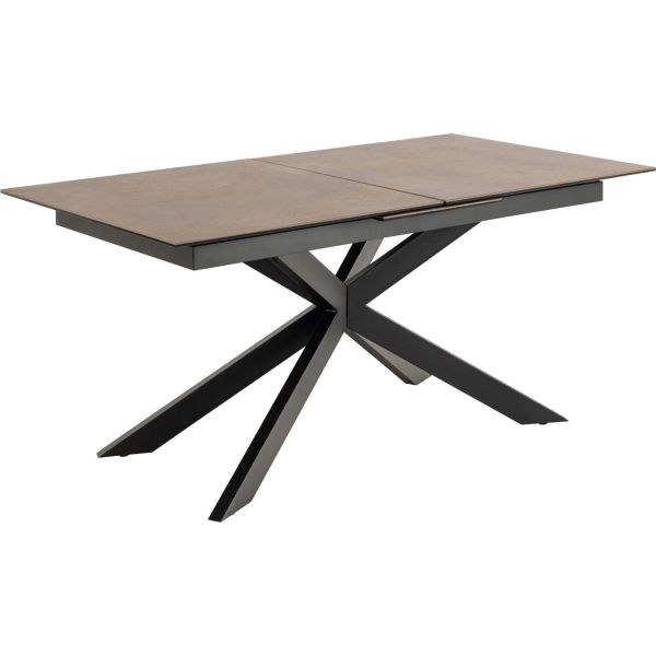 Dining table IRWINE 168/210x90xH76cm, brown