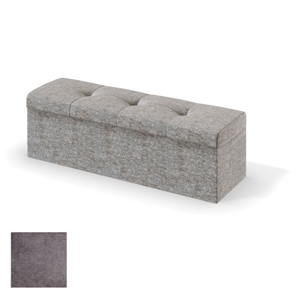 Storage box for continental bed RED/BLACK ULVASEN HARRISSON 180cm, grey