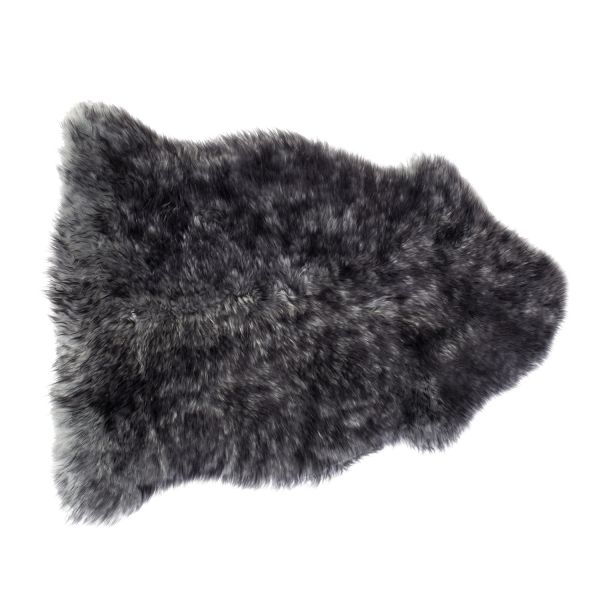 Овчина MERINO M 60x90см, серая-чёрная