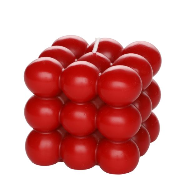 Küünal CUBE 9,8cm punane