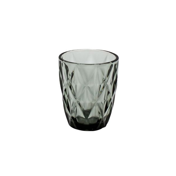 Drinking glass low CORAL 250ml, anthracite