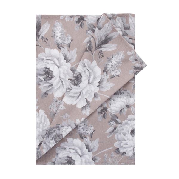 Table mat ZHAO 43x150cm, gray roses