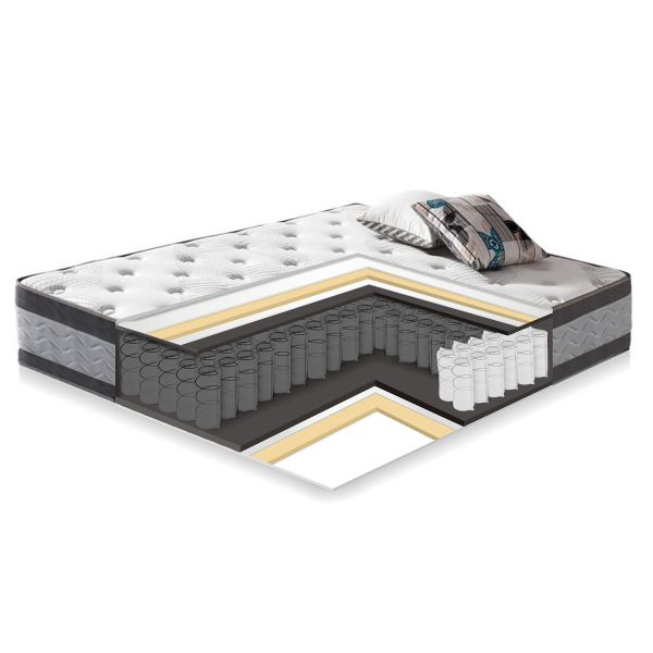Spring mattress HARMONY DUO 160x200xH27cm, flippable