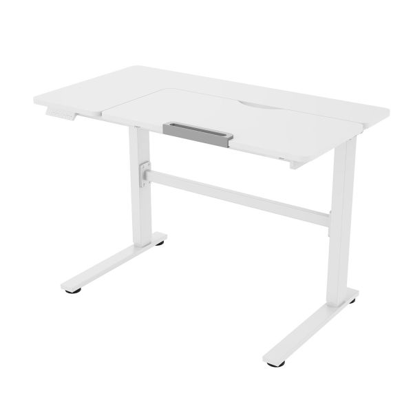 Детский рабочий стол ERGO KID с 1 мотором 112x60xH56-80cм, белый