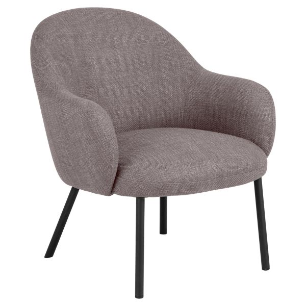 Lounge chair SPENCER brownish grey