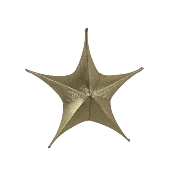 decorative star Starlet, gold-metallic, 100% poylester, d. 80 cm