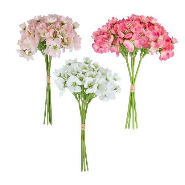 Искусственный цветок FLOWERLY H30см, снежная роза, микс