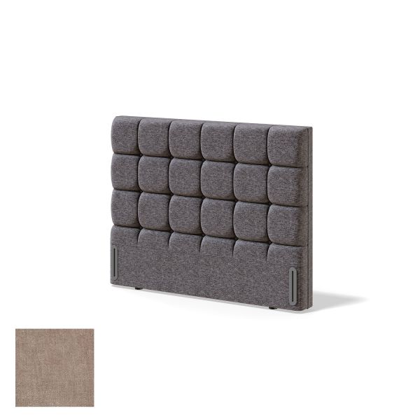 Headboard RED/BLACK CUBE CLIFF 80cm, beige