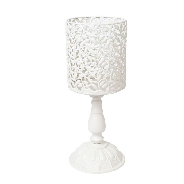 Candle holder SANDY D19,5xH50cm, antique white