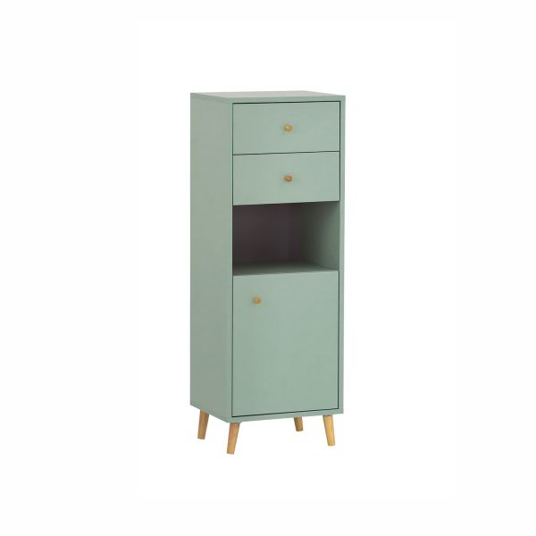 Шкаф в ванную BJARNE 40x33,5xH114см, зелёный