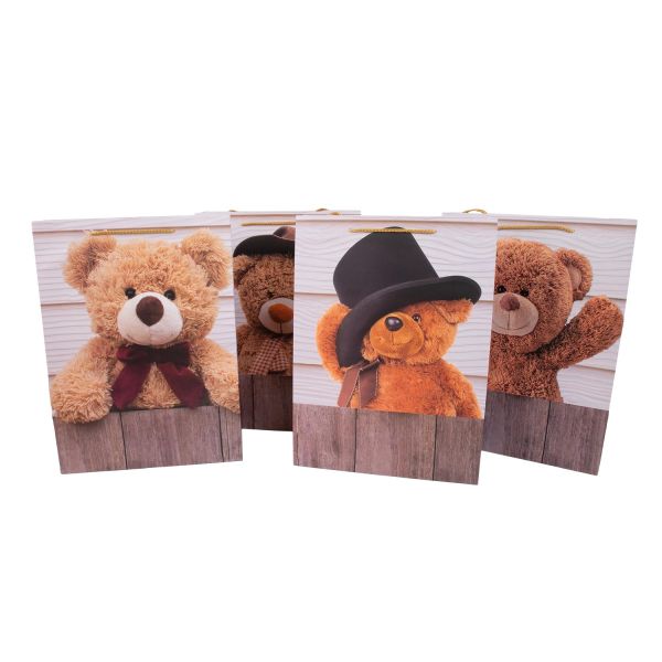 Kinkekott TEDDY, 31x42x12cm, mix