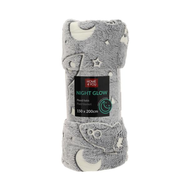 Плед NIGHT LIGHT 150х200см, космос