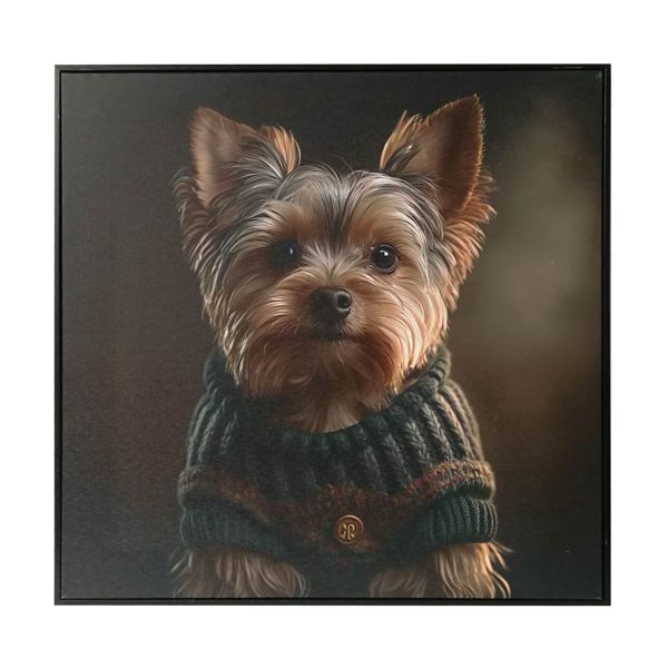 Холст с рамой WALLY 50x50см, маленькая собака