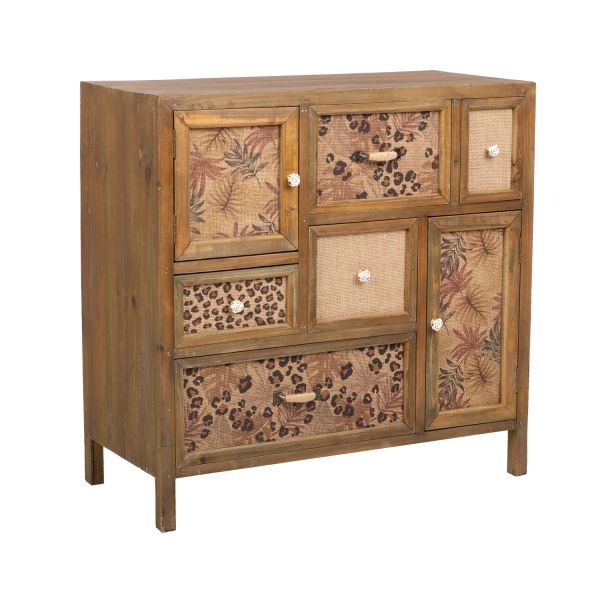 Cabinet ZARA 80x36xH79cm, brown