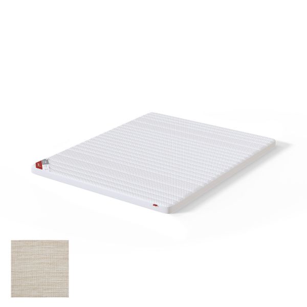 Top mattress TOP LATEX LUX MANGO 140x200cm, light beige