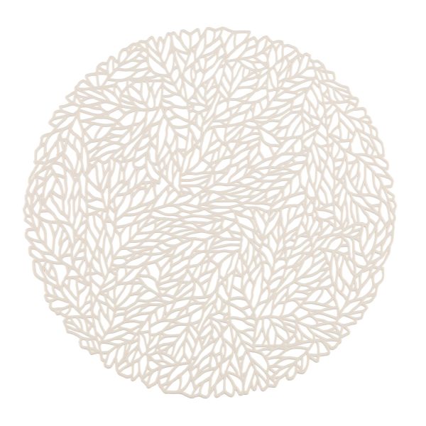 4Living Place mat Alma white 35 cm
