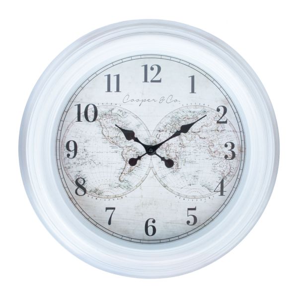Wall clock GUSTAV D60cm, white