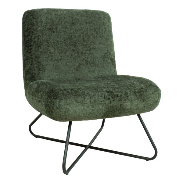 Slipper chair FARICA moss green