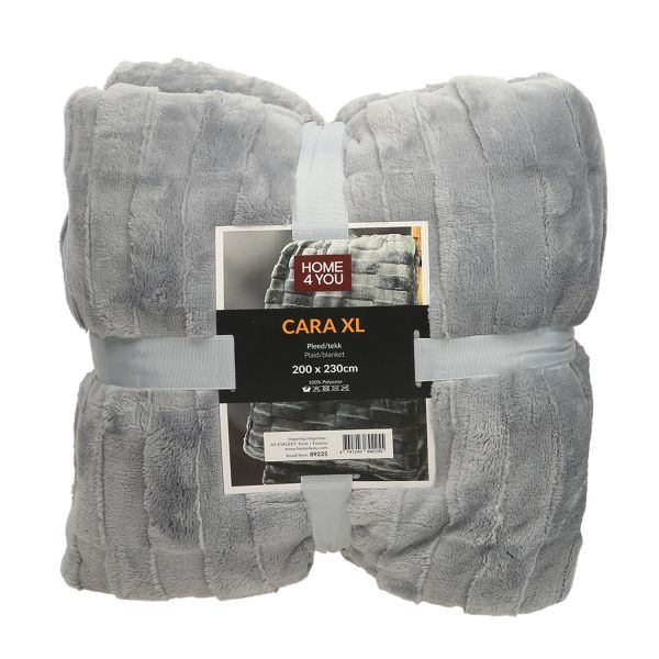 Плед CARA XL 200x230см, серый