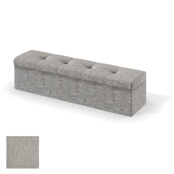 Storage box for continental bed RED/BLACK ULVASEN MANGO 180cm, beige