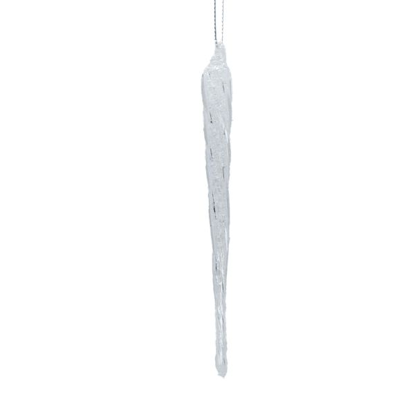 Christmas ornament JOY ICICLE 17cm, glass