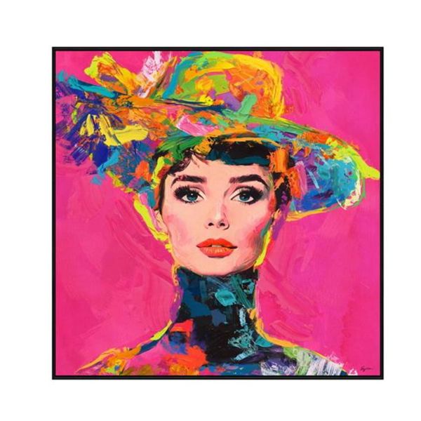 Painting with frame FAMOUS 82.5x82.5cm,