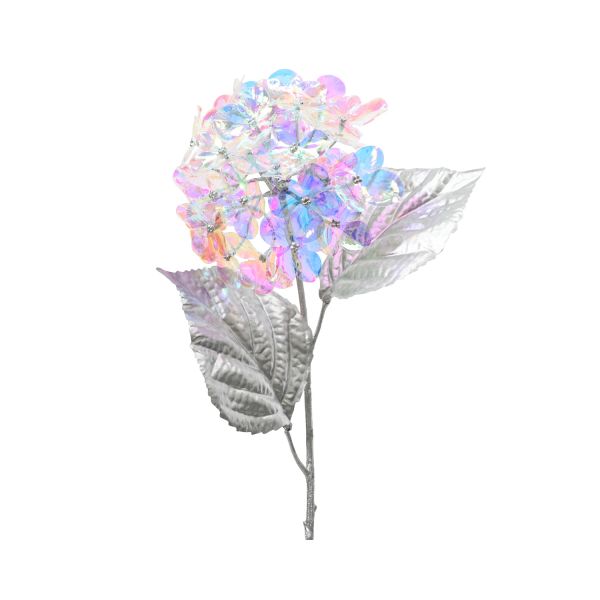 Artificial flower WISH HORTENSIA H65cm, shimmer