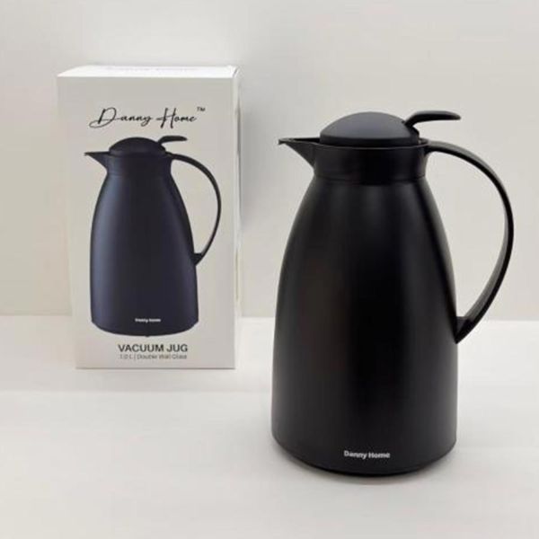 Vacuum jug JUG 1L glass, black