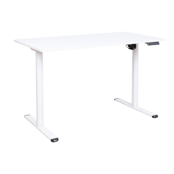 Письменный стол ERGO LIGHT с 1 мотором 120x60xH72,5-117,5см, белый
