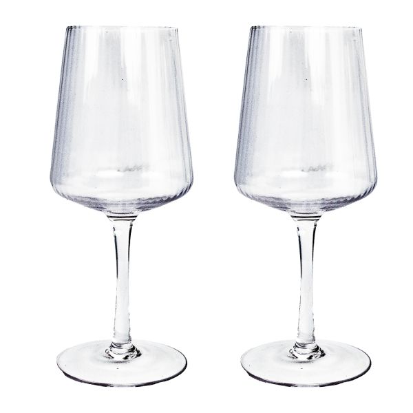 Veinipokaalid 2tk STRIPE POLAR H21,7cm 390ml, läbipaistev