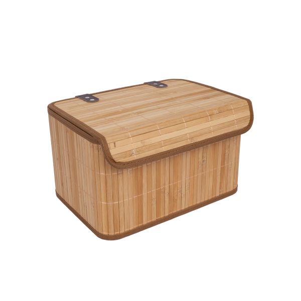 Корзина MAX BAMBOO 33x23xH20см, с крышкой