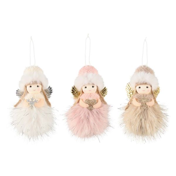 Winteria Ornament Angel Girl 13 cm assortment display