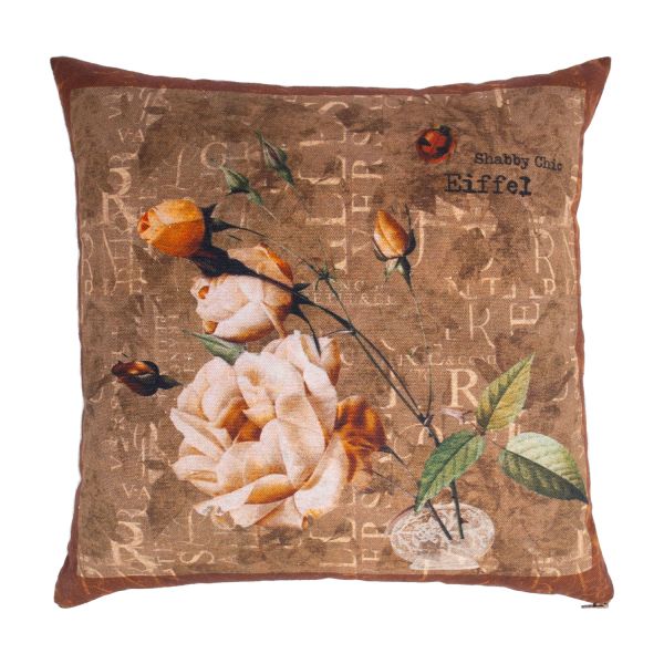 Подушка CASILDA 40x40см, коричневая роза