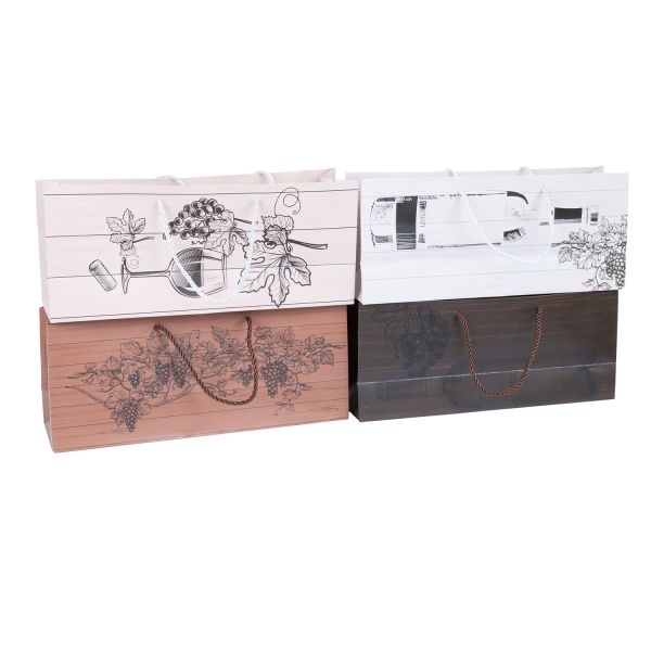 Gift bag GOOD WINE, 15,5x37x10cm, mix