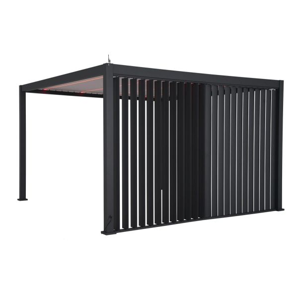 Vertikaalne lamellsein varikatusele MIRADOR-111 4m, tumehall