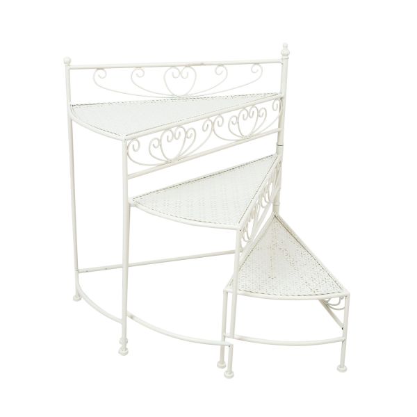 Riiul SANDY 55x30xH66cm, antiikvalge