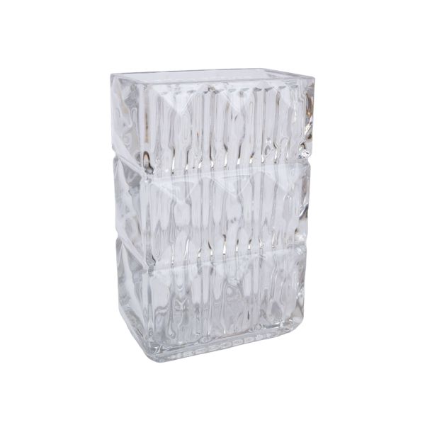 Vase AVRIL 13x8xH19cm, clear