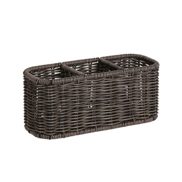 Basket BASILE 23x9xH10cm, dark