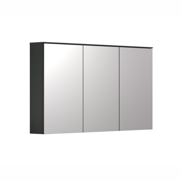 Зеркальный шкаф SYNNAX 120x17xH70см, антрацит