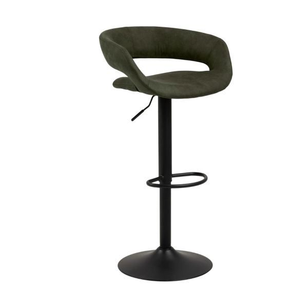 Bar stool GRACE olive green