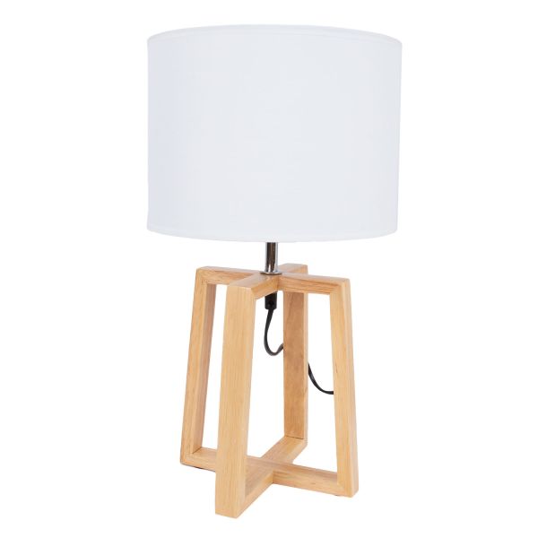 Table lamp WOODEN H44,5cm, white