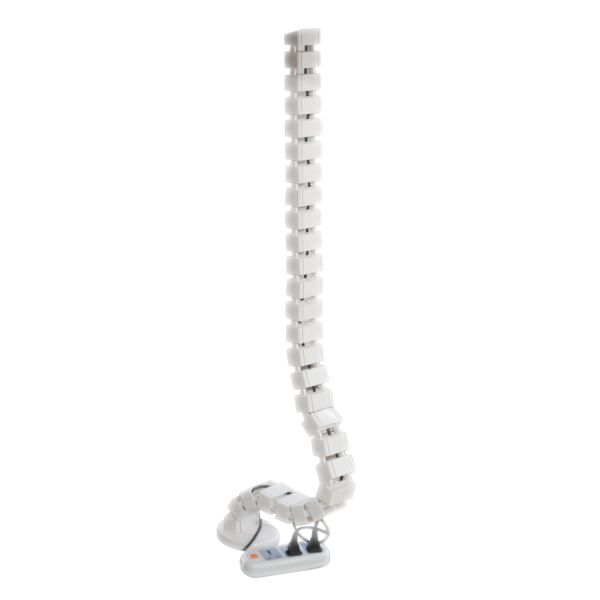 Cable spine 129x7,5cm white ABS plastic