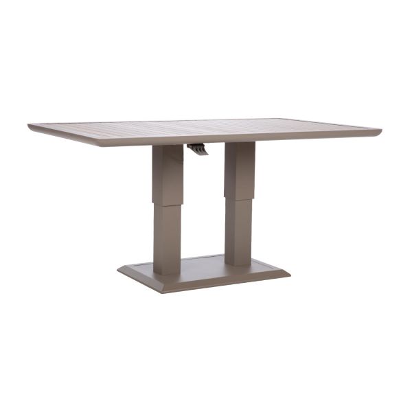 Laud MARENDA 150x90xH52-75cm, hallikasbeež