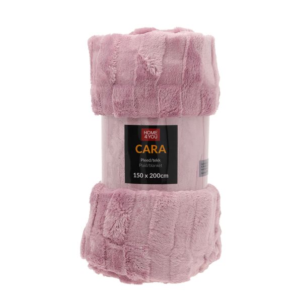 Плед CARA 150x200см, розовый