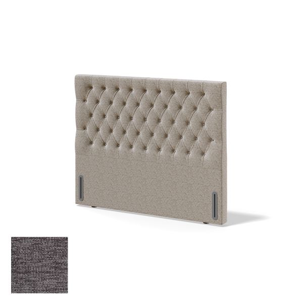 Headboard RED/BLACK SOLHALL VERANO 180cm, grey