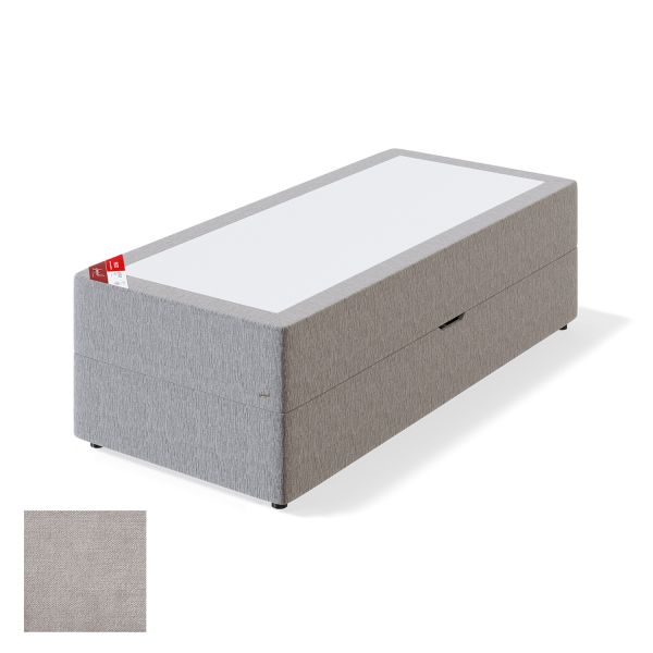Couch RED POCKET STORAGE CLIFF 120x200cm, medium, light grey