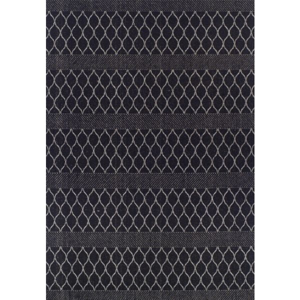 Коврик DAWN FOAM DOOR-11 50x80см, чёрный/серый